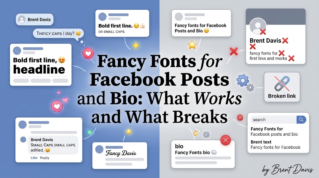fancy fonts for Facebook